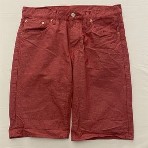 Levi's 32 x 12" 504‎ Regular Fit Red Heather Woven 100% Cotton Jeans